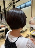 20代30代40代大人可愛いハンサム丸みショート（９）