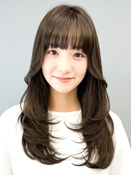 リフトバイマグ 松本駅前店(lift by mag) 20代30代透明感ショコラグレージュ×レイヤーカット小顔ヘア