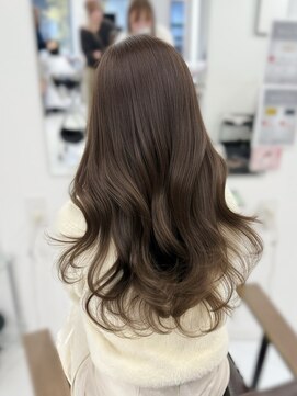 韓国風/レイヤーカット/顔周り/顔まわり/髪質改善/ベージュ