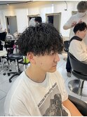 ツイストスパイラルパーマ　縦落ちツイスト　縦落ちパーマ　眉毛