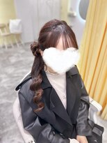 ヘアセット クラン ルシェ 心斎橋玉屋町店(hair set Clan luce) サイドお団子ポニーテール