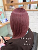 アース 武蔵境店(HAIR & MAKE EARTH) 武蔵境で叶える柔らかピンクベージュカラー