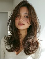 ルシードスタイル グローバルディー 稲毛店(LUCIDO STYLE GLOBAL.D)&nbsp;レイヤーロング20代30代40代レイヤーカット韓国ボブ顔周り稲毛
