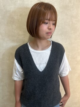 モエベル イズモ(MoeBell izumo) オレンジブラウン×ストレートボブ♪