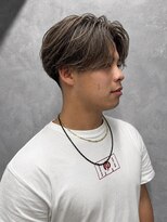 アンディ 御堂筋なんば店(ANDY)&nbsp;メンズセンターパートツーブロックショート難波メンズカット