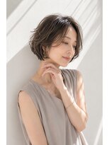 アッシュ 学芸大学店(Ash)&nbsp;ショートボブ/大人女性/ベージュアッシュ/白髪ぼかし/脱白髪染め
