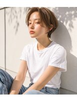 アンサ 長岡天神店(ANSA)&nbsp;「肌になじむ透明感カラー × 骨格補正ハンサムショート」