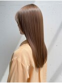 ハイトーンアッシュブロンドロングレイヤー透明感◎夏カラー