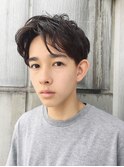 くせ毛風クラシックセンターパート