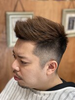 バーバーエレン 中野新橋店(BARBER ellen) サイドグラデーション/スリークショート/かき上げ/中野新橋