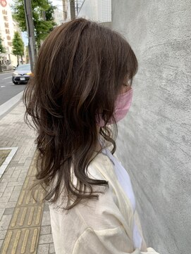 スイート ヘアデザイン(Suite HAIR DESIGN) 大人かわいいロングウルフ透明感グレージュ