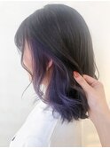 【Zina】ダークラベンダーアッシュ/ボブ/く20代30代40代