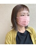 【CASA.mio】アッシュグレー×インナー