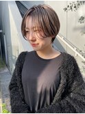 NUDE10代20代30代ウザバング 耳だしショート 小顔補正立体カット