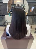 《柳田オリジナル地毛風ストレート》髪質改善　縮毛矯正