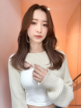 トゥルーズ 梅田店(TLUUS) TLUUS前髪パーマグレーベージュレイヤーロングアッシュカラー