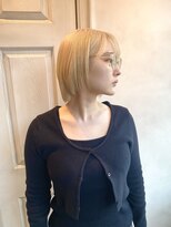 アロマ ヘアー ルーム 新宿3号店(AROMA hair room)&nbsp;シアーカラーにレイヤーカット！ボブのベースに軽さを！