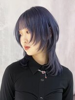 アイティーバイアルバム 八王子店(IT by ALBUM)&nbsp;ネビージュ透明感カラーウルフレイヤーロング_ba496811