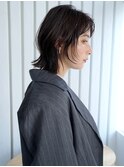 レイヤーボブ*前髪なしボブ*モカベージュカラー*30代40代50代