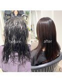 名古屋　髪質改善/縮毛矯正オフィーリア髪潤髪質改善ストレート