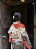 成人式ヘアセット着付け