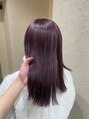 トイロ 渋谷(Toiro) ブリーチありのチェリーピンクブラウンカラー♪