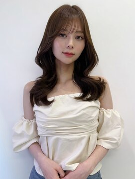 ハピネス 梅田茶屋町店(HAPPINESS) 韓国風/レイヤーカット/顔周り/顔まわり/髪質改善/ベージュ