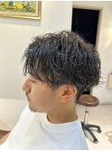 スパイキーショート/ブルーブラック/ソフトツイストスパイラル