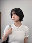 タッセルボブ/韓国ボブ/顔周りカット/ダークブラウン &nbsp;【山中】