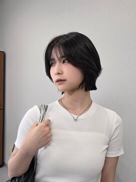 アネラ(Anela) タッセルボブ/韓国ボブ/顔周りカット/ダークブラウン  【山中】