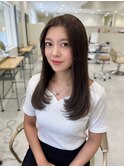 韓国ヘア/顔まわり/韓国レイヤー/前髪カット/小顔/韓国風