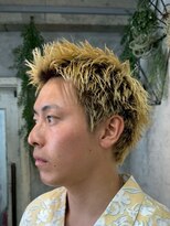 アポロ 横浜駅店(apollo) men's/スペインカール/スパイキーショート/ブルーブラック