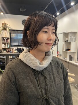 ドッグスター(dog star) ボブパーマ癖毛風パーマニュアンスパーマ登戸向ヶ丘遊園