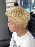 ダブルカラースパイキーショートMEN’S HAIR/シースルーバング