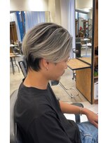 ハーパーズ 渋谷(harpers)&nbsp;メンズバレイヤージュホワイトベージュセンターパート