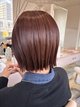 ヘアークラフト アニー 南郷18丁目店(HAIR CRAFT Annie) ツヤツヤピンクボブ