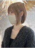 顎下ボブ/札幌ショート/札幌髪質改善/札幌白髪ぼかし