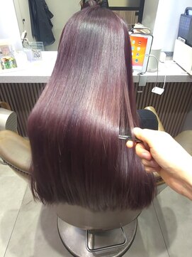 グリン 栄(grin) ピンクカラー　髪質改善プレミアムカラー