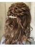 ヘアセット ハーフアップ