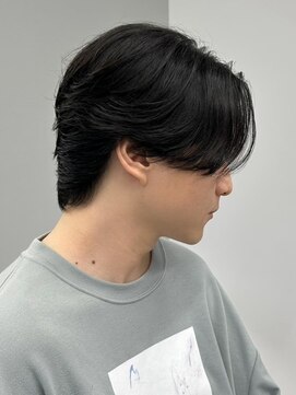 エルマーク 和歌山(L-MARK) マッシュヘア/黒髪/メンズカット/men's/フェザーパーマ