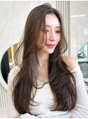 ミディアム　韓国　韓国ヘア　レイヤー