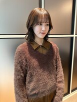 パーク(PARK)&nbsp;くびれレイヤーカット オリーブベージュ