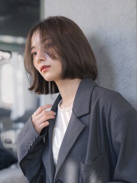 メラク 渋谷(Merak) 【オフィスで浮かない】大人ナチュラルレイヤーボブ