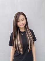 ケーツー 和歌山(K2) エクステ人毛100%60センチ 編み込みハイライトメッシュ