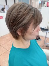 エーディーイー スガタ ヨーカドー静岡店(A.D.E sugata) 白髪をなじませた明るめカラー