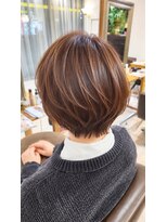 髪質改善サロン WE BE PARSLEY atre 川越店【ウィービーパセリアトレ】&nbsp;自然なハイライトで束感☆収まり重視のショートボブスタイル
