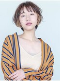 short(マッシュ、インナーカラー、ベージュ)