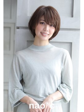 ナオシ 田原台店(nao c) 【奈良/生駒nao*c】暗めアッシュ☆ヌーディーラフショート