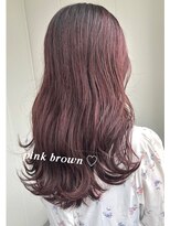 ジーナ 博多(Zina)&nbsp;【Zina博多】髪質改善＊エアリーミディ＊王道モテピンクブラウン