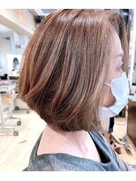 マニス(manis)&nbsp;明るめ◎ピレンジ大人ミディ美シルエット白髪染め白髪ぼかし